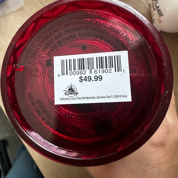 Walt Disney World Holiday Starbucks Bling Tumbler – Red - Picture 6 of 6
